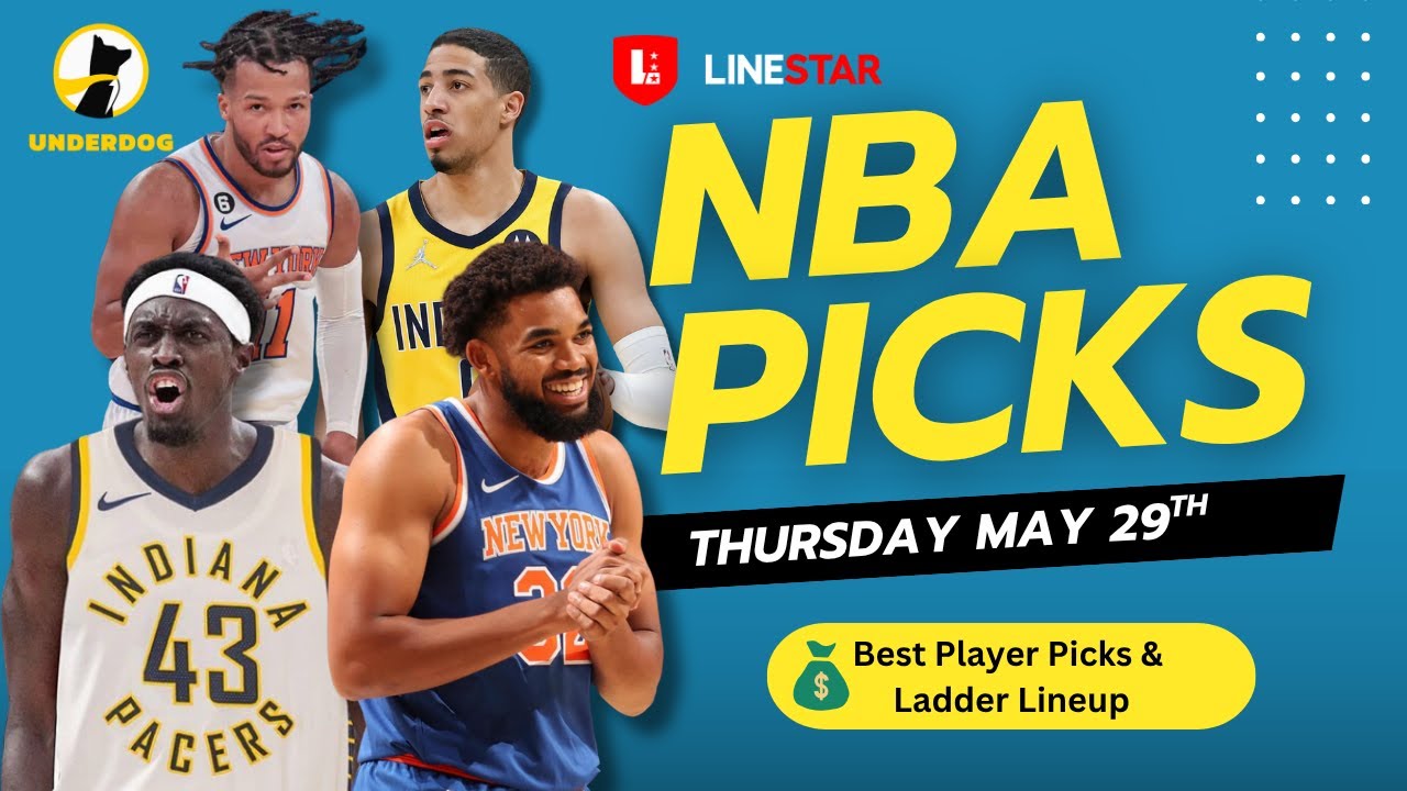 BEST NBA PLAYER PICKS TODAY | Underdog NBA Playoffs Player Pick'Em Entry for Thursday May 29th