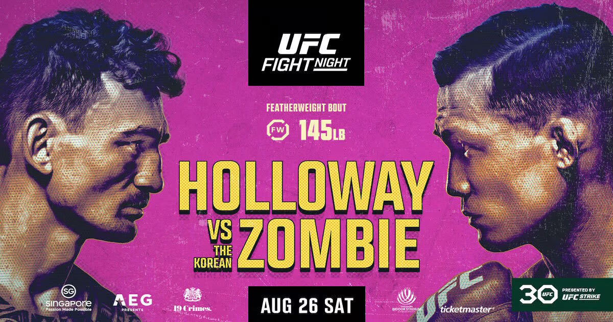 Weekly Knockout (UFC) - UFC Singapore Holloway vs. Korean Zombie
