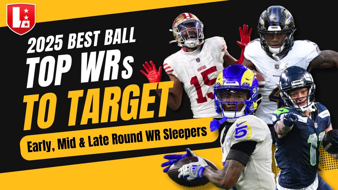 NFL Best Ball WRs to Target | Top Best Ball Wide Receivers Early, Mid & Late Round Sleepers