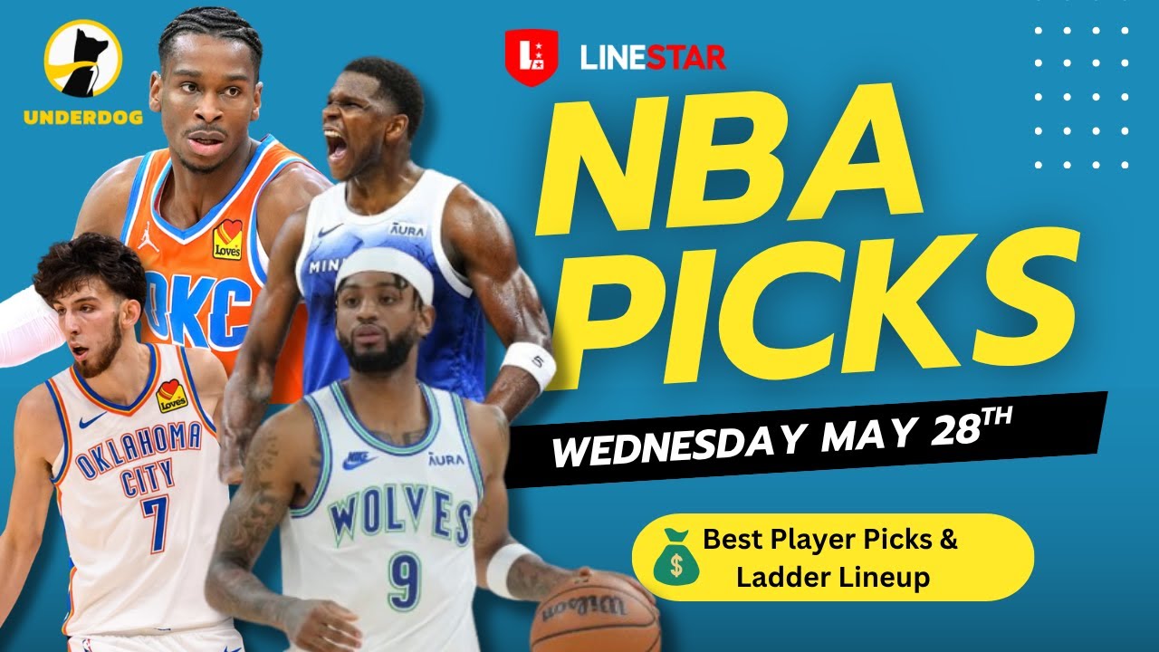 BEST NBA PLAYER PICKS TODAY | Underdog NBA Playoffs Player Pick'Em Entry for Wednesday May 28th