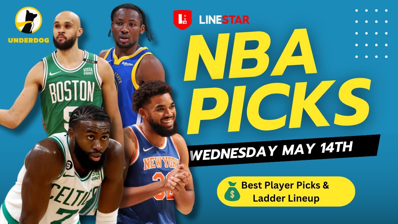 BEST NBA PLAYER PICKS TODAY | Underdog NBA Playoffs Player Pick'Em Entry for Wednesday May 14th