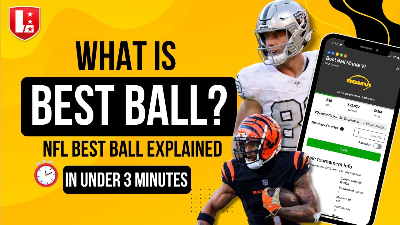 What is Best Ball? The NFL Best Ball contest explained in under 3 minutes | Best Ball for Beginners