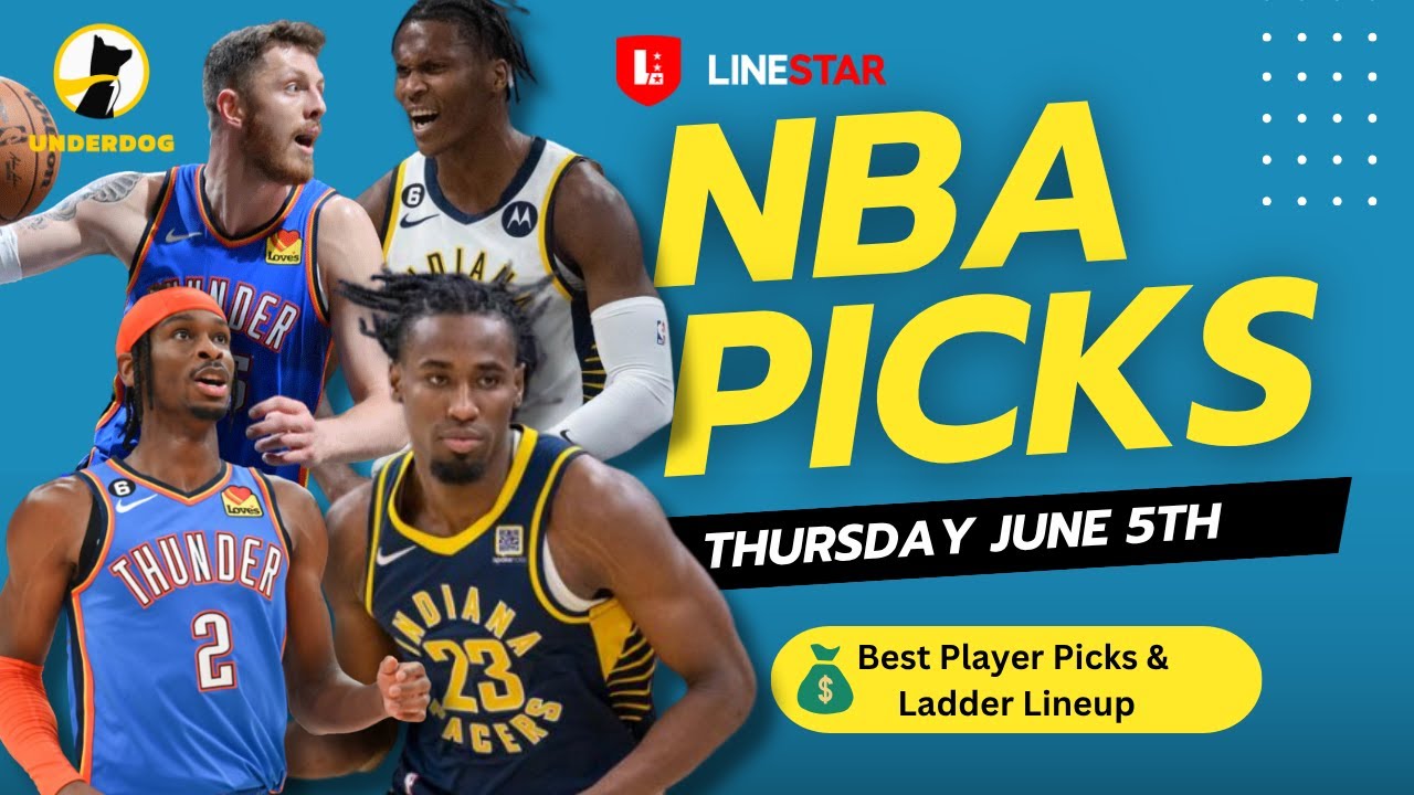 BEST NBA FINALS GAME 1 PLAYER PICKS | Underdog NBA Finals Player Pick'Em Entry for Thursday June 5th