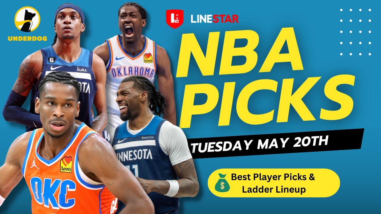 BEST NBA PLAYER PICKS TODAY | Underdog NBA Playoffs Player Pick'Em Entry for Tuesday May 20th
