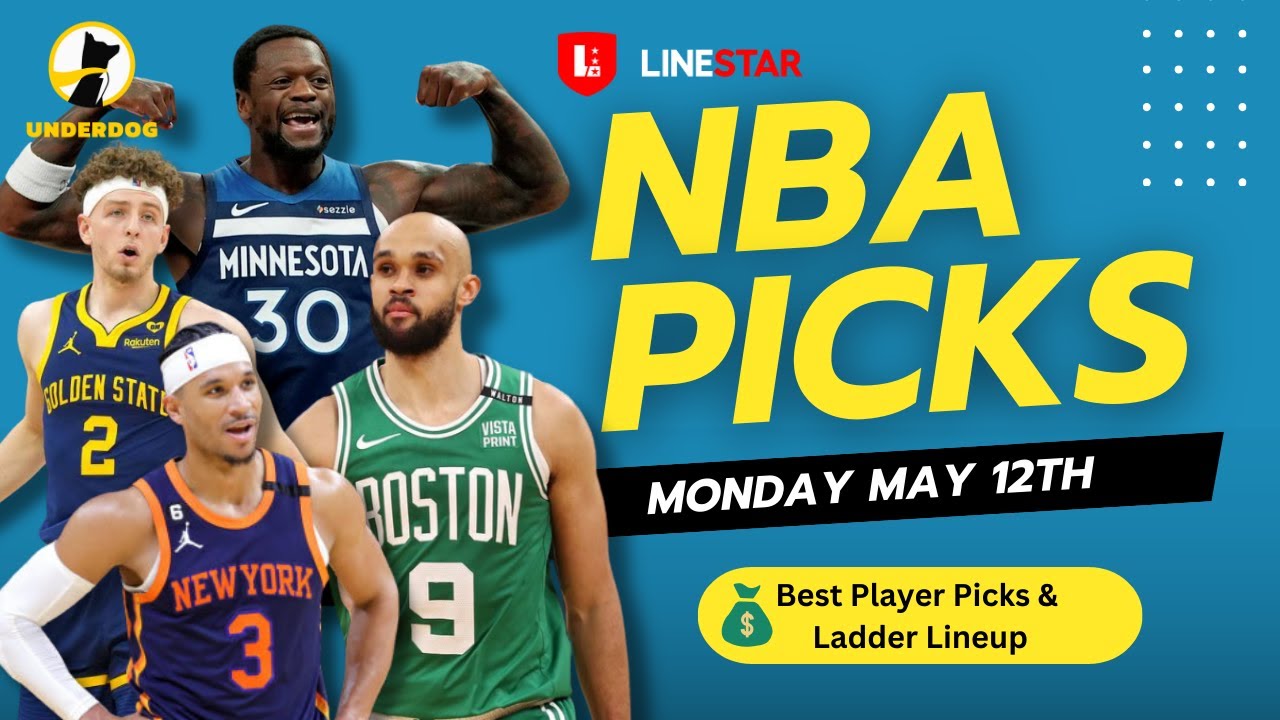 BEST NBA PLAYER PICKS TODAY | Underdog NBA Playoffs Player Pick'Em Entry for Monday May 12th